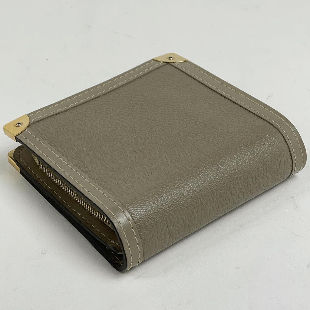 ルイ・ヴィトン コンパクト ジップ ラウンドファスナー 二つ折り財布 スハリ ヴェローヌ(グレー) M91787 レディース 【中古】brbag