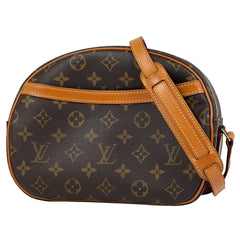 ルイ・ヴィトン ブロワ 斜め掛け ショルダーバッグ モノグラム ブラウン M51221 レディース 【中古】brbag