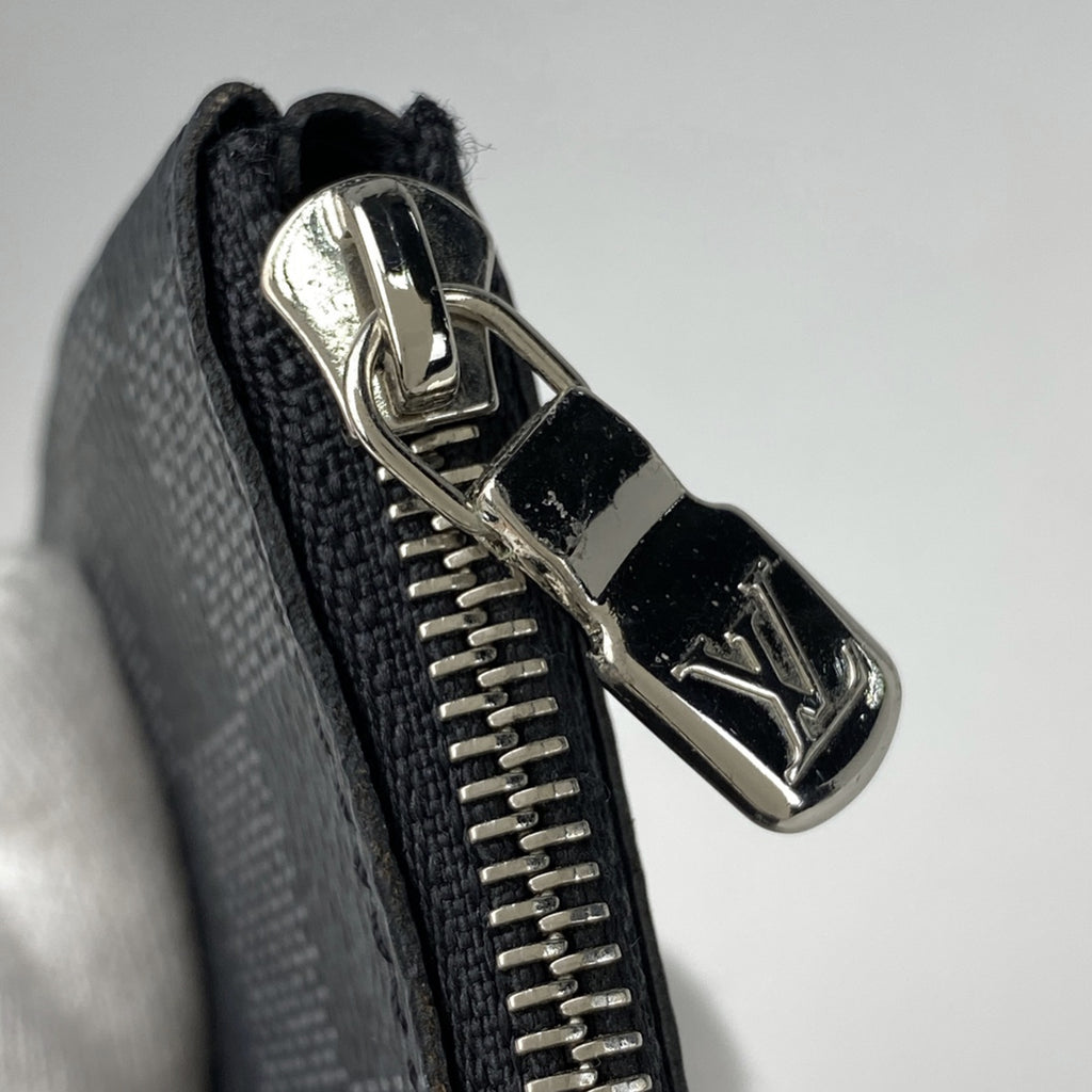 ルイ・ヴィトン ポシェット クレ 鍵入れ キーリング 小銭入れ コインパース コインケース ダミエグラフィット ノワール(ブラック) N60155 メンズ 【中古】brbag