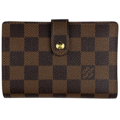ルイ・ヴィトン ポルト フォイユ ヴィエノワ 札入れ 小銭入れ 二つ折り財布 ダミエ ブラウン N61674 レディース 【中古】brbag