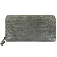 ルイ・ヴィトン ジッピー ウォレット ラウンドジップ ラウンドファスナー エキゾチック 長財布 クロコダイル グレー N99510 レディース 【中古】brbag