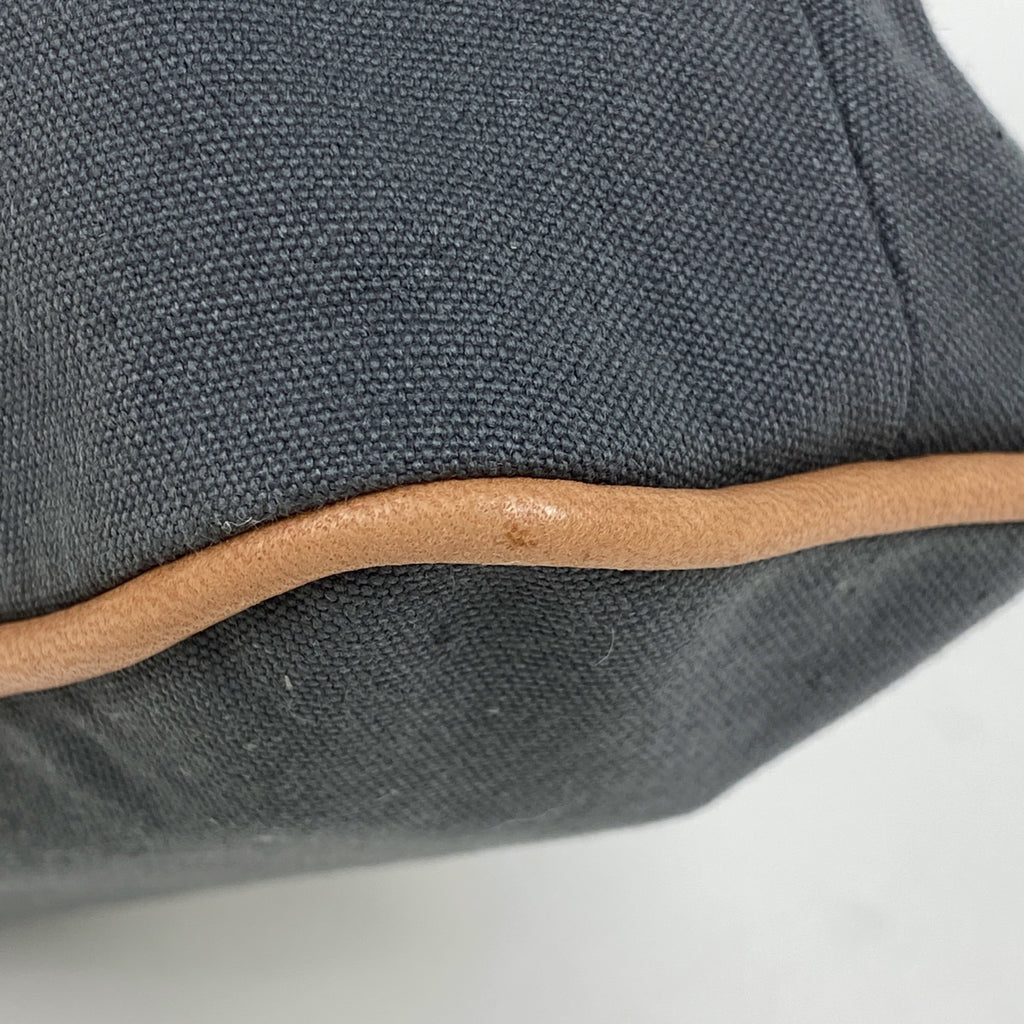 エルメス ボリード ポーチ MM メイクポーチ 小物入れ Hロゴ 化粧ポーチ キャンバス グレー レディース 【中古】brbag