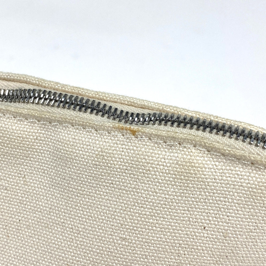 エルメス ボリード ポーチ MM メイクポーチ 小物入れ Hロゴ 化粧ポーチ キャンバス ホワイト レディース 【中古】brbag
