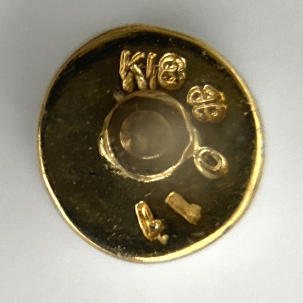 ダイヤモンド デザインピアス YG イエローゴールド ピアス K18 ダイヤモンド レディース 【中古】nbjwl