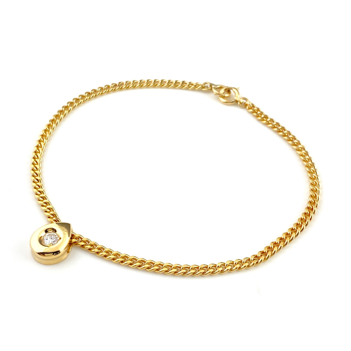 バイセル公式】ダイヤモンド デザインブレスレット YG イエロー