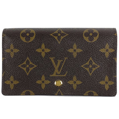 ルイ・ヴィトン ポルト モネ ビエ トレゾール 札入れ 小銭入れ 二つ折り財布 モノグラム ブラウン M61730 レディース 【中古】brbag