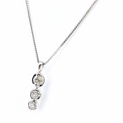 メレダイヤ デザインネックレス プラチナ ペンダント ネックレス Pt900 Pt850 ダイヤモンド レディース 【中古】nbjwl