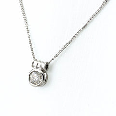 ダイヤモンド デザインネックレス プラチナ ペンダント メレダイヤ ネックレス Pt900 Pt850 ダイヤモンド レディース 【中古】nbjwl