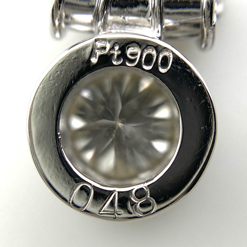ダイヤモンド デザインネックレス プラチナ ペンダント メレダイヤ ネックレス Pt900 Pt850 ダイヤモンド レディース 【中古】nbjwl