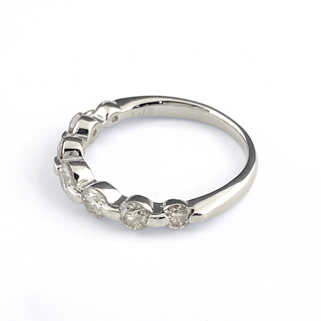 メレダイヤ デザインリング プラチナ 指輪 リング 14号 Pt900 ダイヤモンド レディース 【中古】nbjwl