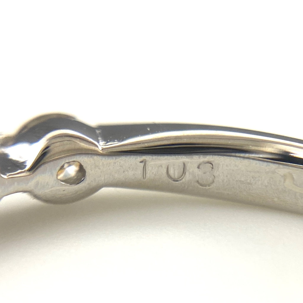 メレダイヤ デザインリング プラチナ 指輪 リング 14号 Pt900 ダイヤモンド レディース 【中古】nbjwl