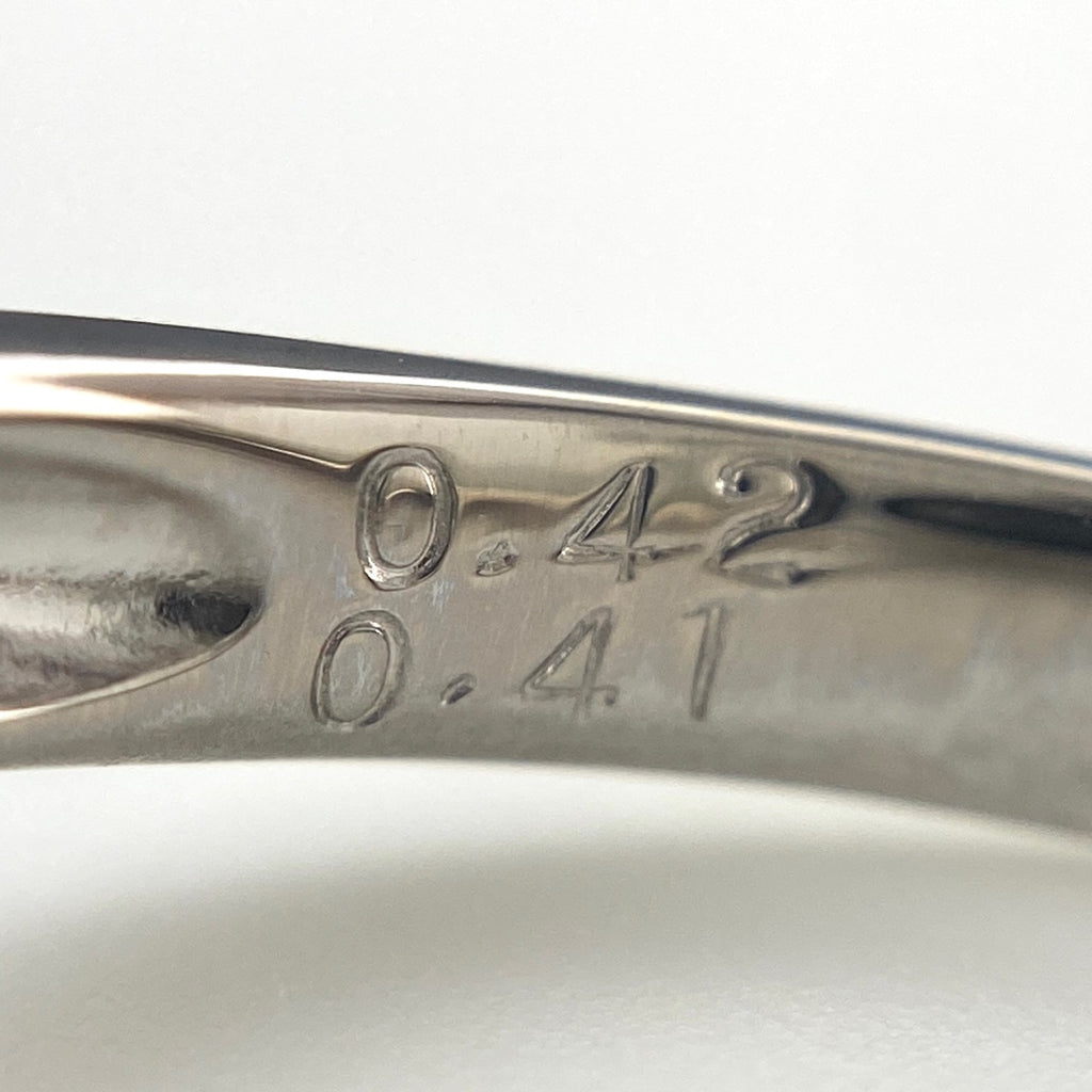 ダイヤモンド デザインリング プラチナ 指輪 メレダイヤ リング 13号 Pt900 ダイヤモンド レディース 【中古】nbjwl