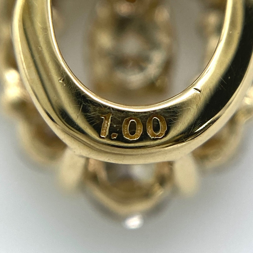 メレダイヤ ペンダントトップ YG イエローゴールド ペンダントトップ K18 ダイヤモンド レディース 【中古】nbjwl