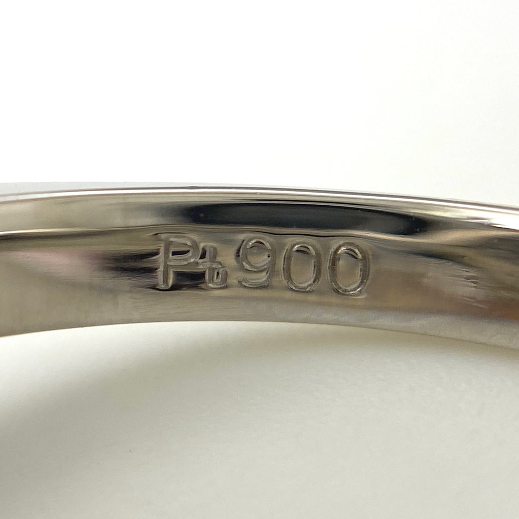 パール デザインリング プラチナ 指輪 メレダイヤ 真珠 リング 10号 Pt900 パール ダイヤモンド レディース 【中古】nbjwl