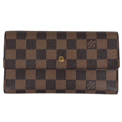 ルイ・ヴィトン ポルトフォイユ インターナショナル 三つ折り 長財布 ダミエ ブラウン N61215 レディース 【中古】brbag