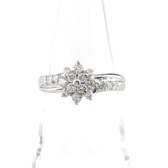 メレダイヤ デザインリング プラチナ 指輪 リング 12.5号 Pt900 ダイヤモンド レディース 【中古】nbjwl