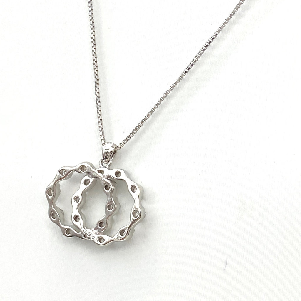 メレダイヤ デザインネックレス プラチナ ペンダント ネックレス Pt900 Pt850 ダイヤモンド レディース 【中古】nbjwl