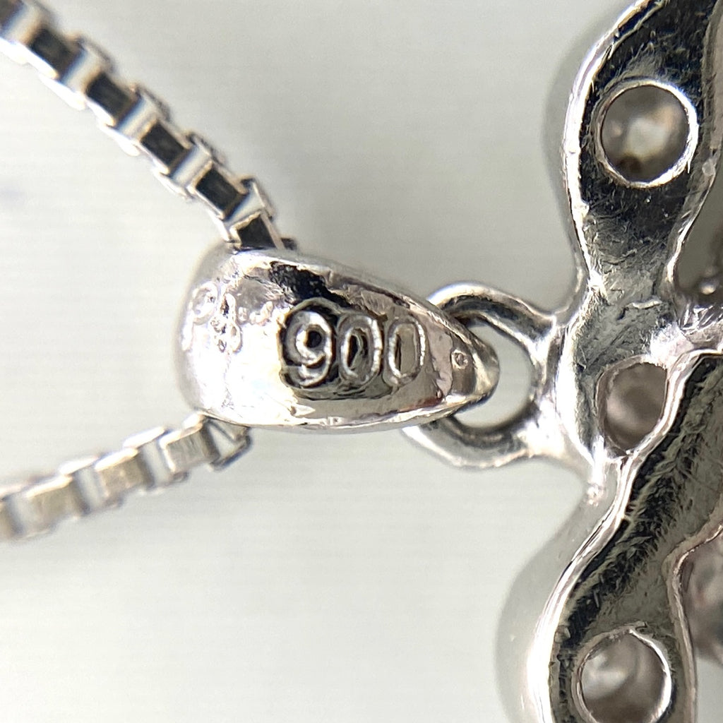 メレダイヤ デザインネックレス プラチナ ペンダント ネックレス Pt900 Pt850 ダイヤモンド レディース 【中古】nbjwl