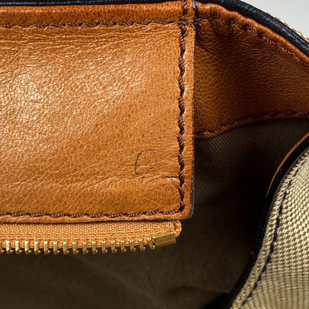 クロエ ロゴ トートバッグ ショルダーバッグ 肩掛け トートバッグ キャンバス ベージュ レディース 【中古】brbag