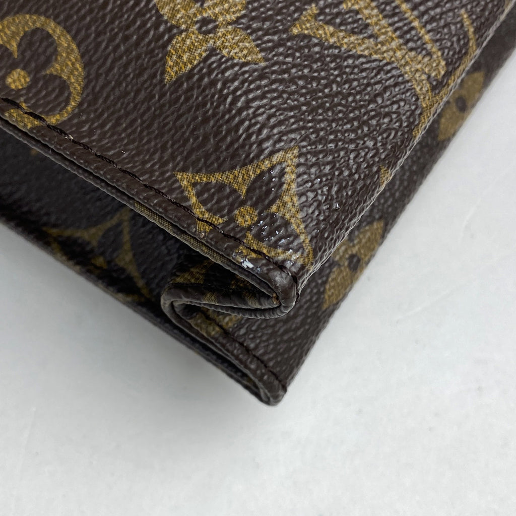 ルイ・ヴィトン ポッシュ トワレット 26 小物入れ クラッチバッグ 化粧ポーチ モノグラム ブラウン M47542 レディース 【中古】brbag