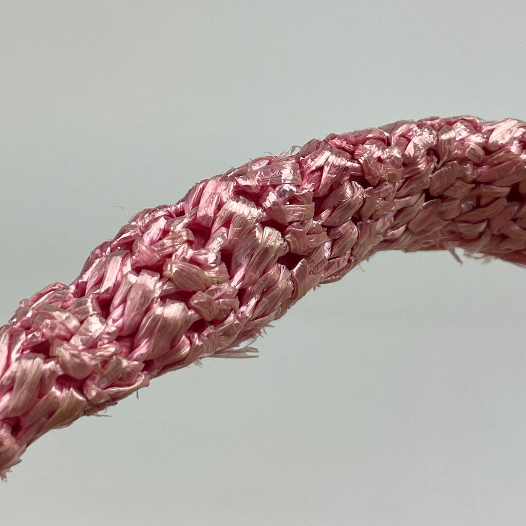 プラダ ロゴプレート トートバッグ ハンドバッグ かごバッグ トートバッグ ラフィア ピンク グリーン BN2303 レディース 【中古】brbag