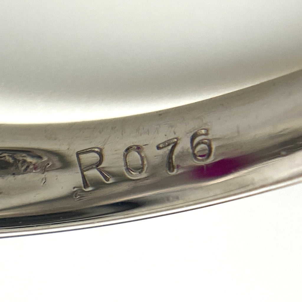 ルビー デザインリング プラチナ 指輪 メレダイヤ リング 11号 Pt900 ルビー ダイヤモンド レディース 【中古】nbjwl