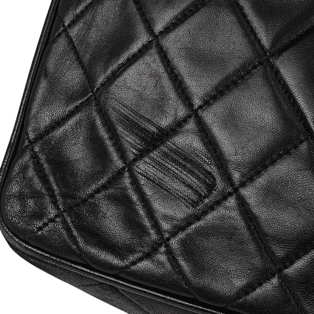 シャネル ココマーク フリンジ ショルダーバッグ タッセル マトラッセ ショルダーバッグ レザー ブラック レディース 【中古】brbag