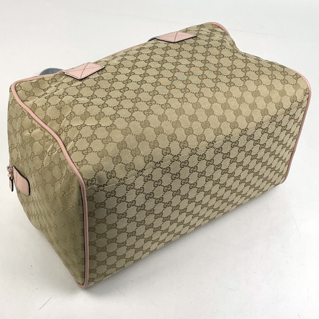 グッチ GG柄 ボストンバッグ ショルダーバッグ ボストンバッグ GGキャンバス ベージュ ピンク 153240 レディース 【中古】brbag
