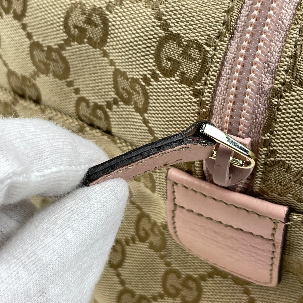 グッチ GG柄 ボストンバッグ ショルダーバッグ ボストンバッグ GGキャンバス ベージュ ピンク 153240 レディース 【中古】brbag