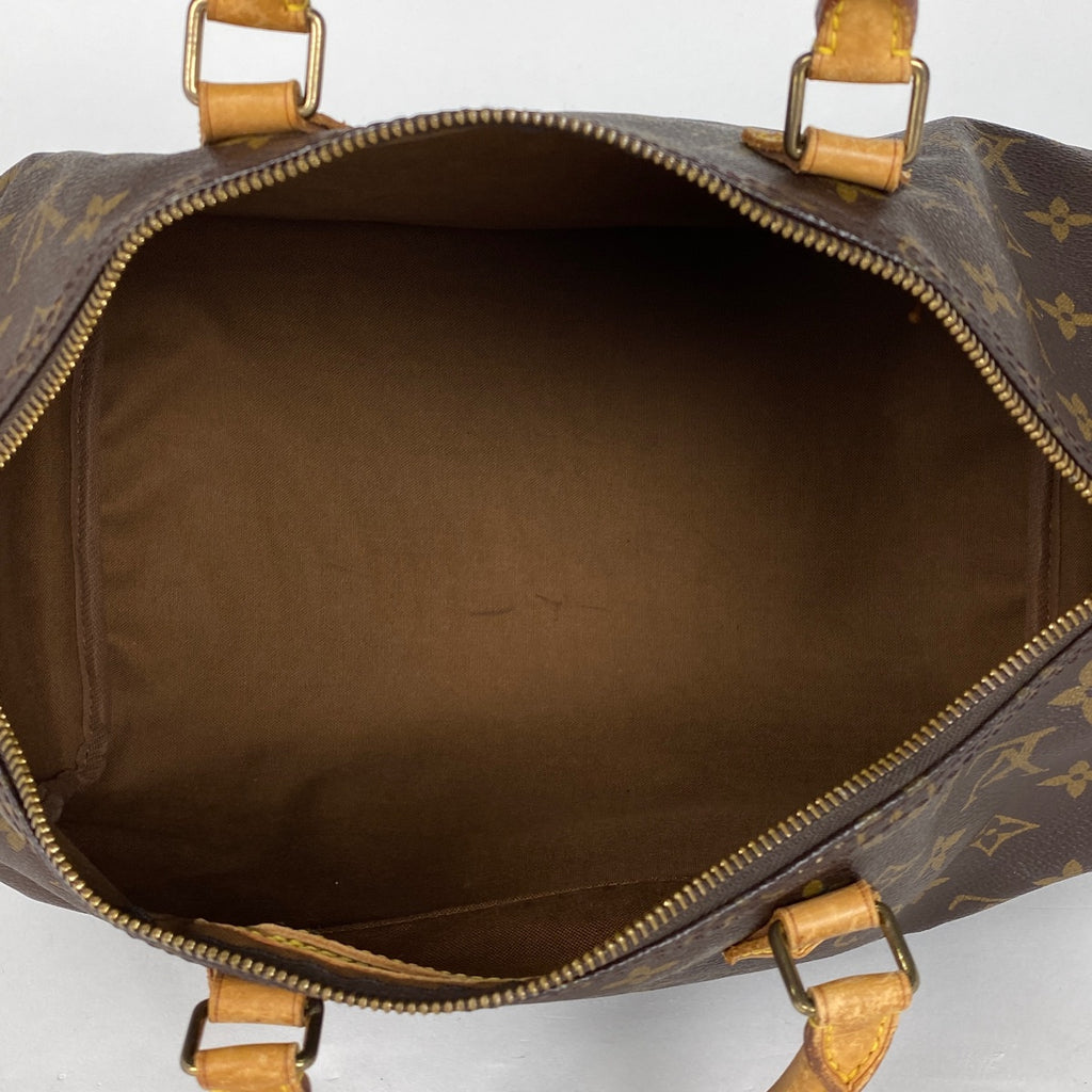 ルイ・ヴィトン スピーディ 35 ボストンバッグ 通勤 ハンドバッグ モノグラム ブラウン M41524 レディース 【中古】brbag