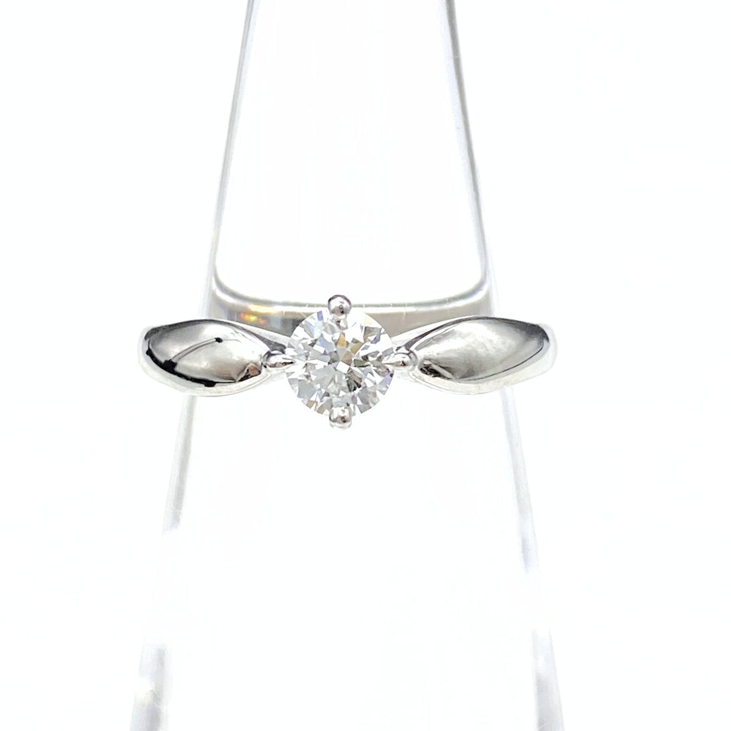 ブルガリ デディカータ リング プラチナ 指輪 ダイヤモンド ピンキー リング 4号 Pt950 ダイヤモンド レディース 【中古】brjwl