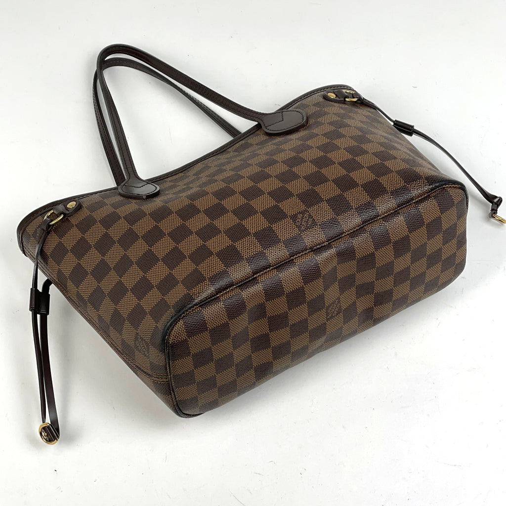 【ジャンク品】ルイ・ヴィトン ネヴァーフル PM ハンドバッグ ショッピング トートバッグ ダミエ ブラウン N51109 レディース 【中古】brbag