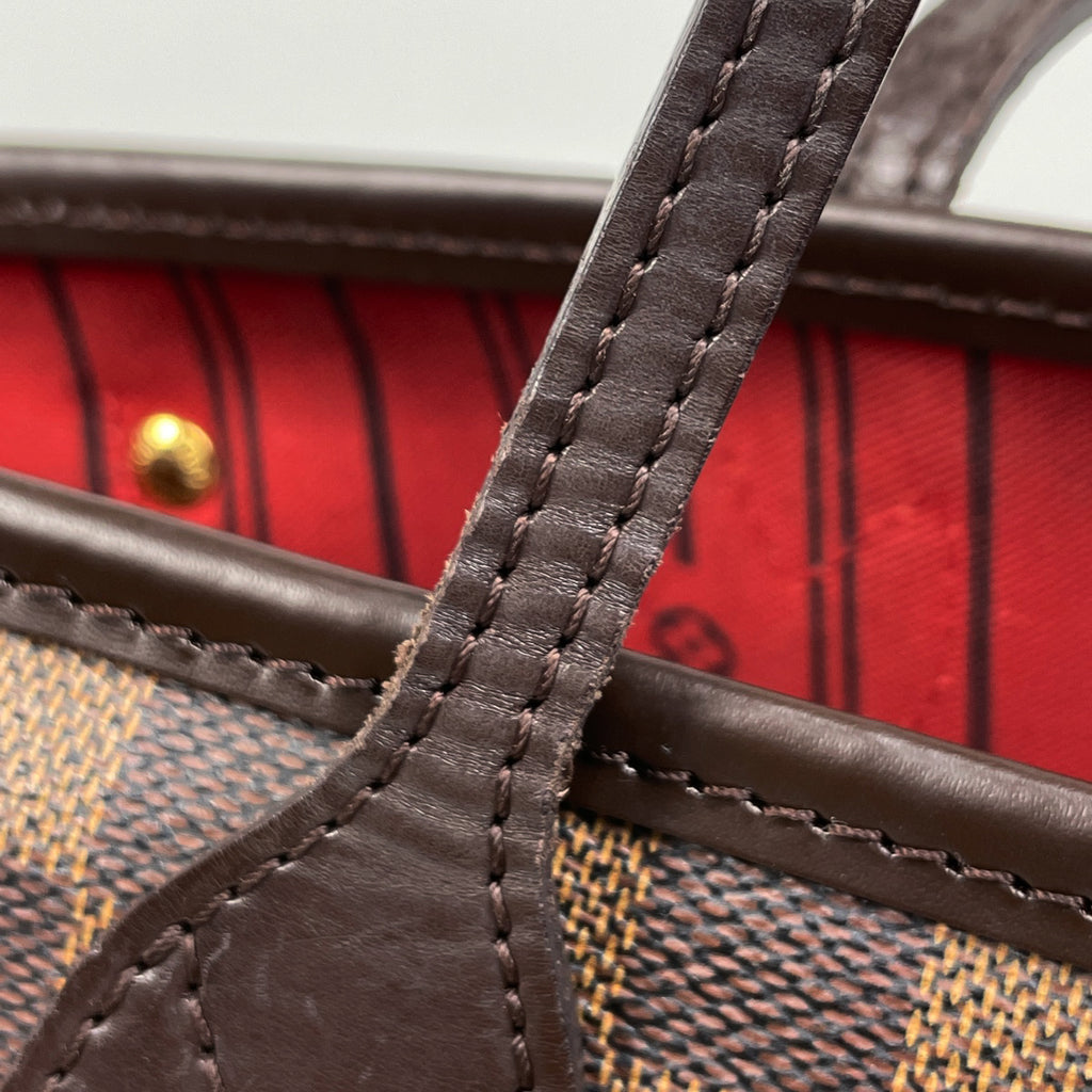 【ジャンク品】ルイ・ヴィトン ネヴァーフル PM ハンドバッグ ショッピング トートバッグ ダミエ ブラウン N51109 レディース 【中古】brbag
