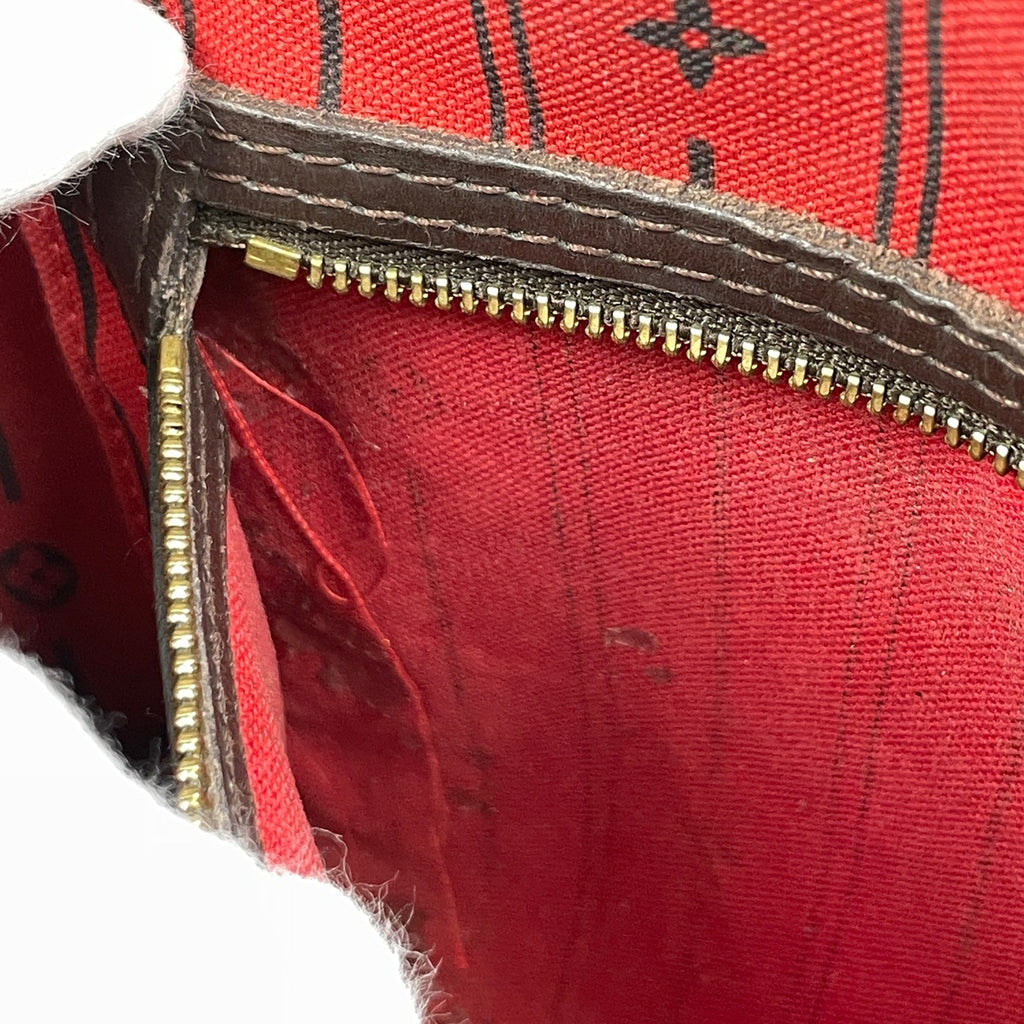 【ジャンク品】ルイ・ヴィトン ネヴァーフル PM ハンドバッグ ショッピング トートバッグ ダミエ ブラウン N51109 レディース 【中古】brbag