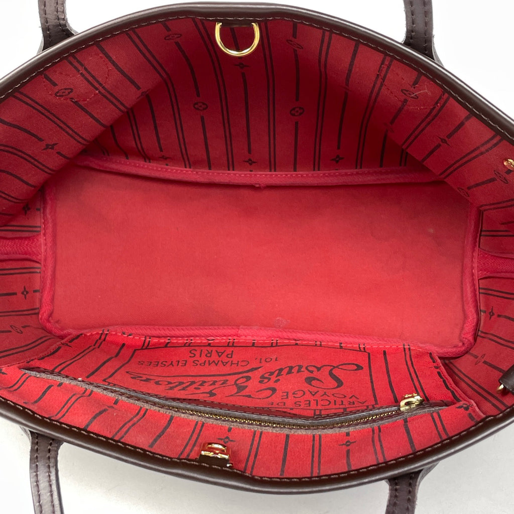 【ジャンク品】ルイ・ヴィトン ネヴァーフル PM ハンドバッグ ショッピング トートバッグ ダミエ ブラウン N51109 レディース 【中古】brbag