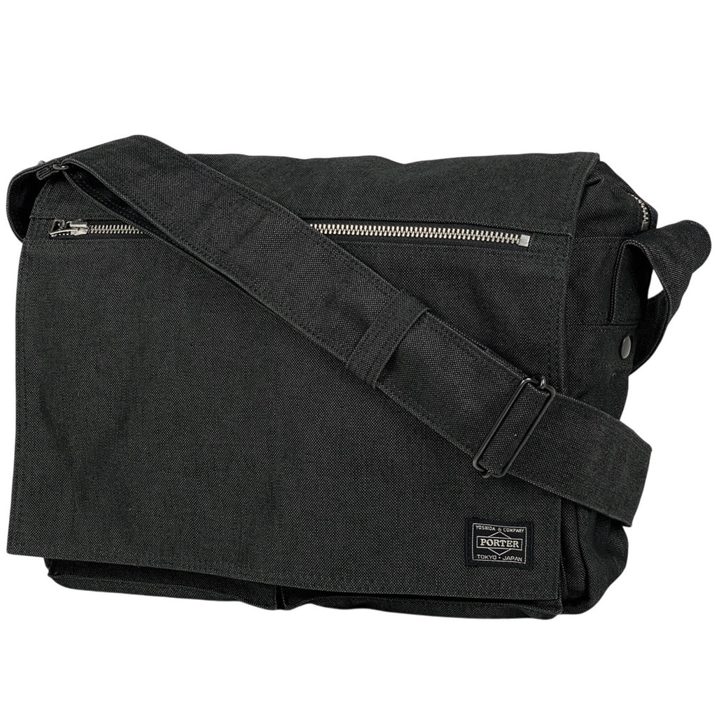 ポーター スモーキー ショルダーバッグ メッセンジャー SMOKY ショルダーバッグ キャンバス ブラック メンズ 【中古】brbag