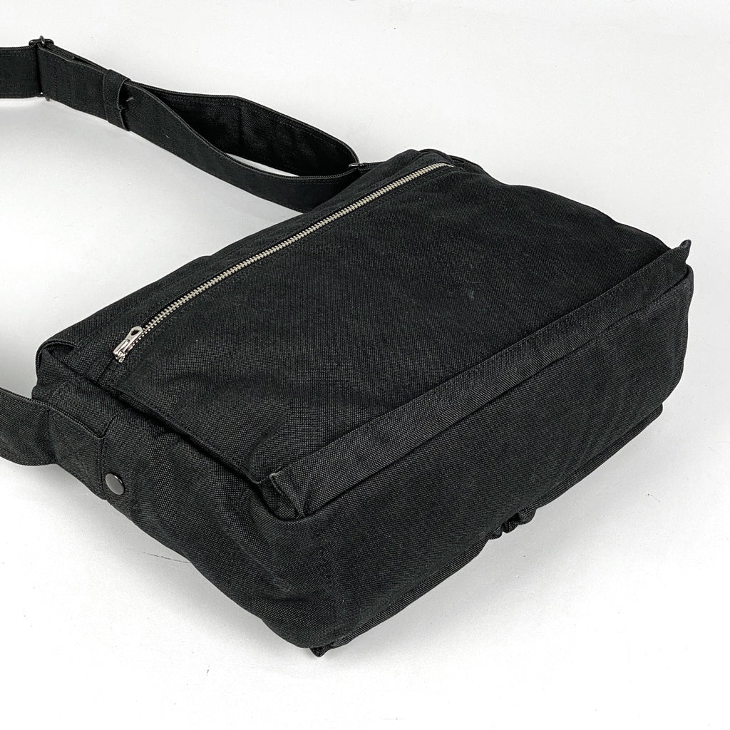 ポーター スモーキー ショルダーバッグ メッセンジャー SMOKY ショルダーバッグ キャンバス ブラック メンズ 【中古】brbag