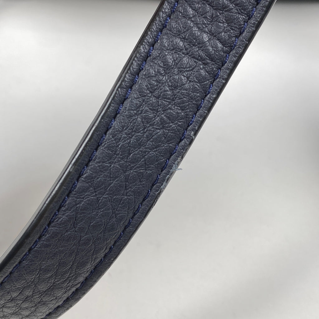 コーチ ロゴ リュックサック バックパック デイパック リュック レザー ネイビー F37410 レディース 【中古】brbag