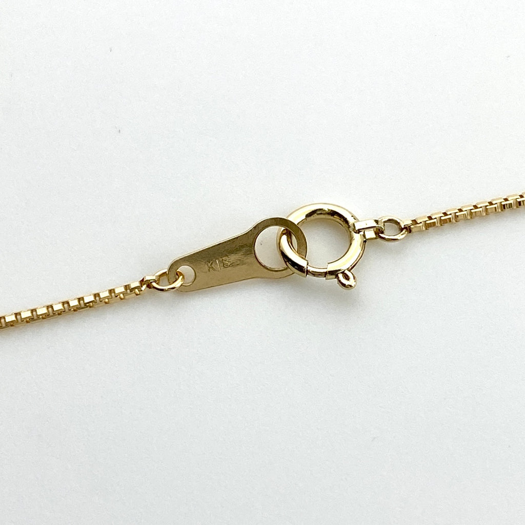 ルビー デザインネックレス YG イエローゴールド ペンダント メレダイヤ ネックレス K18 750 ルビー レディース 【中古】nbjwl