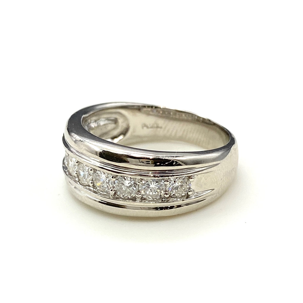 メレダイヤ デザインリング プラチナ 指輪 リング 16.5号 Pt900 ダイヤモンド レディース 【中古】nbjwl
