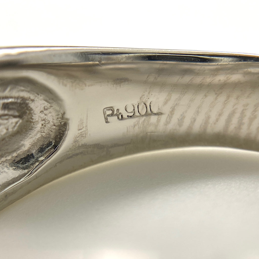 メレダイヤ デザインリング プラチナ 指輪 リング 16.5号 Pt900 ダイヤモンド レディース 【中古】nbjwl