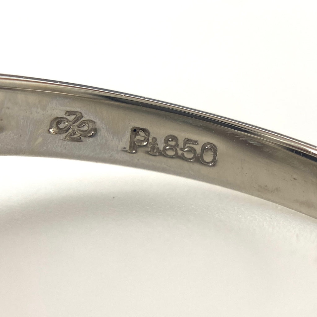 サファイア デザインリング プラチナ 指輪 メレダイヤ リング 11.5号 Pt850 サファイア ダイヤモンド レディース 【中古】nbjwl