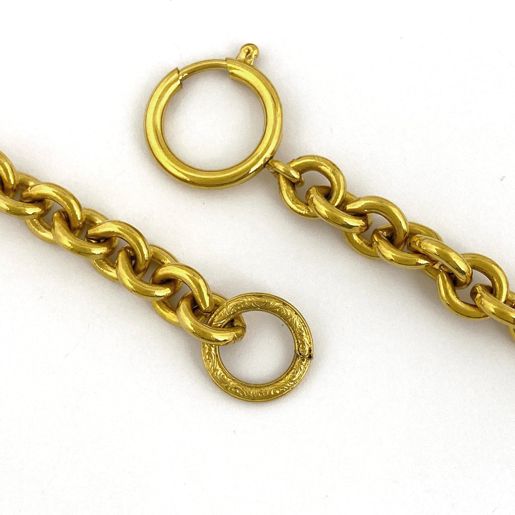 シャネル ココマーク チェーン ネックレス CC ネックレス GP ゴールド レディース 【中古】bracc