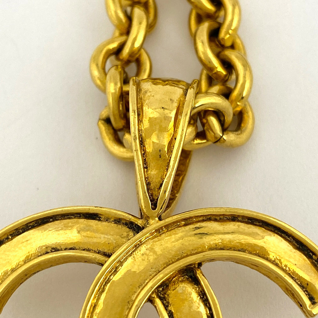 シャネル ココマーク チェーン ネックレス CC ネックレス GP ゴールド レディース 【中古】bracc