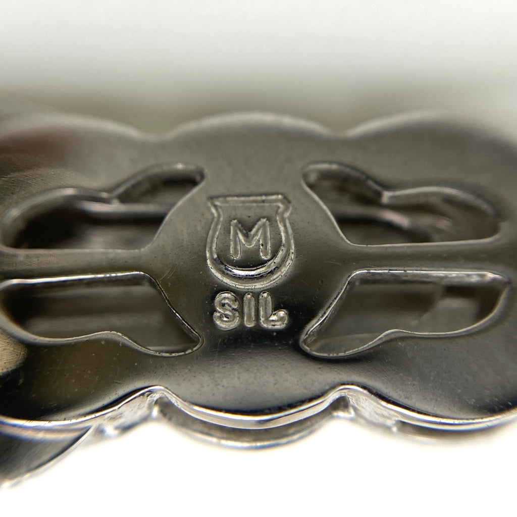 ミキモト パール デザインネックレス シルバー 真珠 silver ネックレス SV パール レディース 【中古】brjwl
