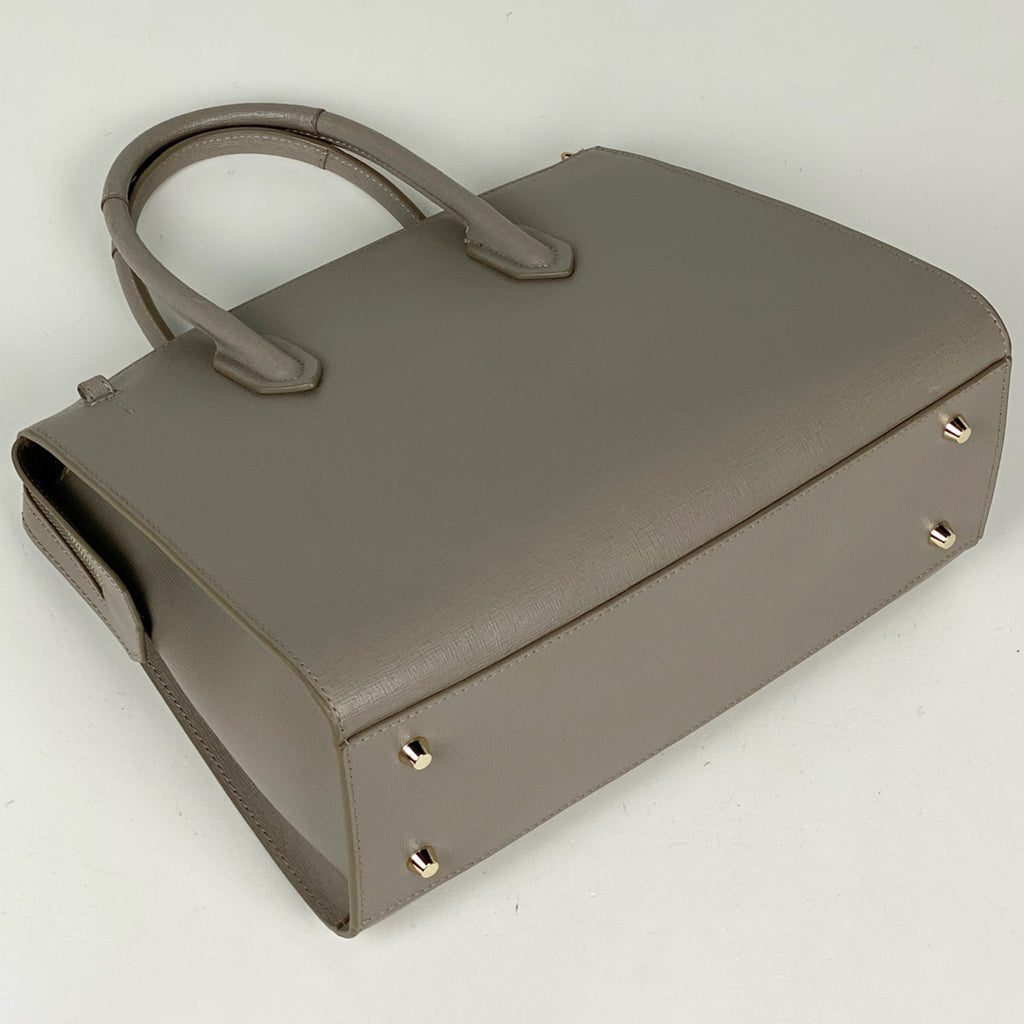 フルラ ロゴ ハンドバッグ 2WAY ショルダーバッグ ハンドバッグ レザー グレージュ レディース 【中古】brbag