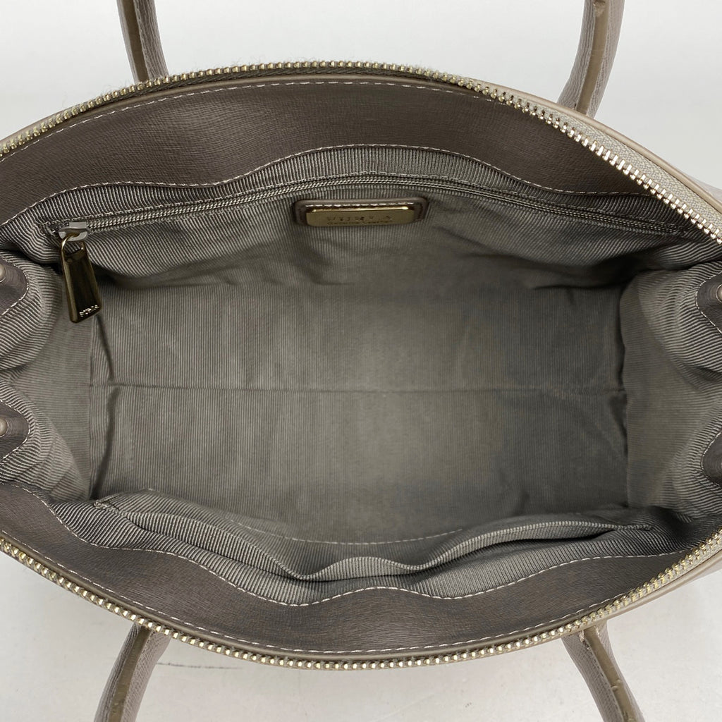 フルラ ロゴ ハンドバッグ 2WAY ショルダーバッグ ハンドバッグ レザー グレージュ レディース 【中古】brbag