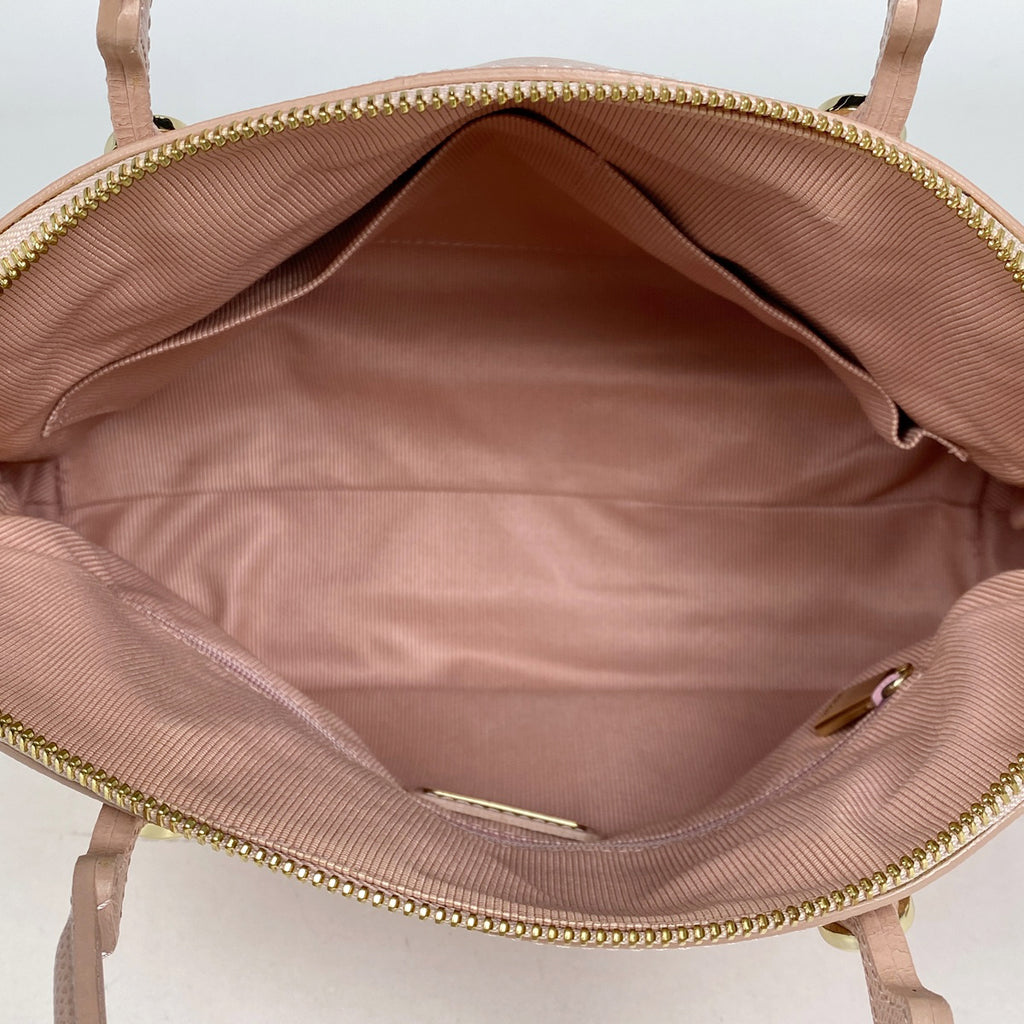 フルラ ロゴ ハンドバッグ 2WAY ショルダーバッグ パイパー ハンドバッグ レザー ピンク レディース 【中古】brbag