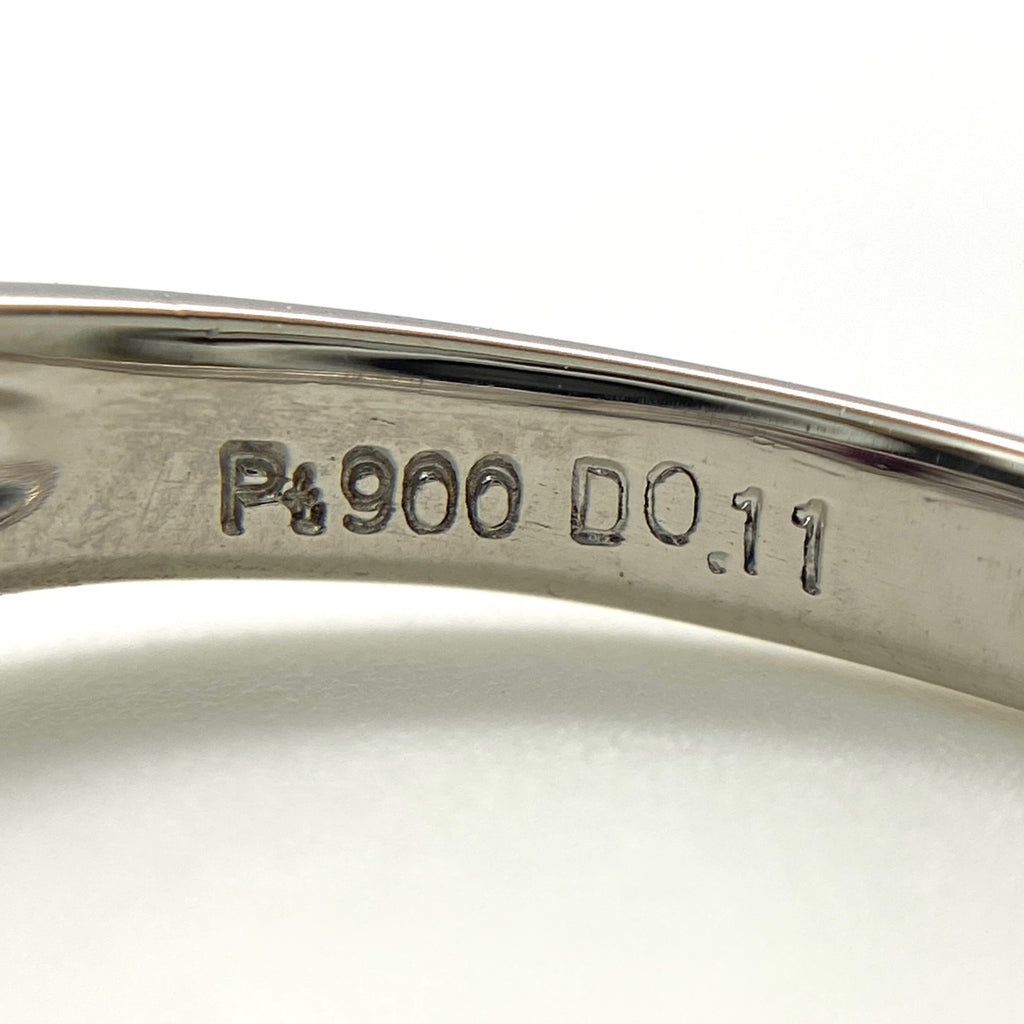 ルビー デザインリング プラチナ メレダイヤ 指輪 リング 12.5号 Pt900 ルビー ダイヤモンド レディース 【中古】nbjwl