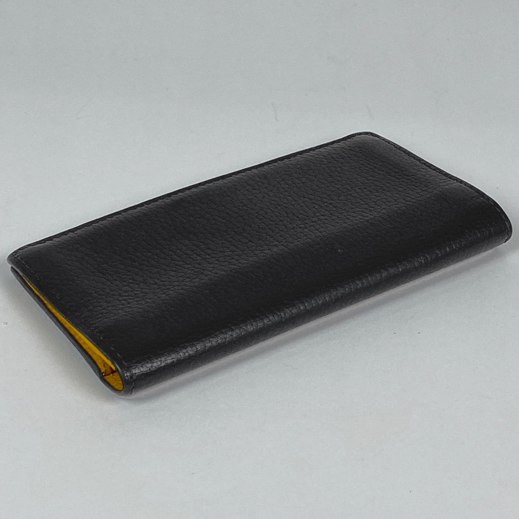 グッチ インターロッキングG 長財布 二つ折り 長財布 レザー ブラック 610467 メンズ 【中古】brbag